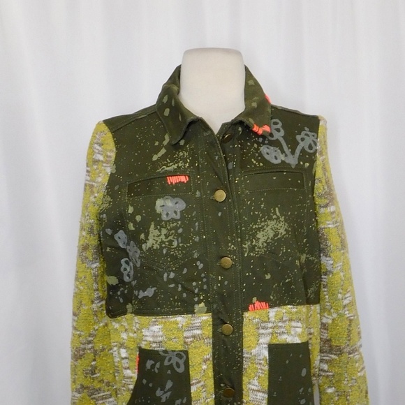 NWT!! Anthropologie PILCRO Embroidered Phoenix Sweater Jacket Boho X-Small - Picture 3 of 15